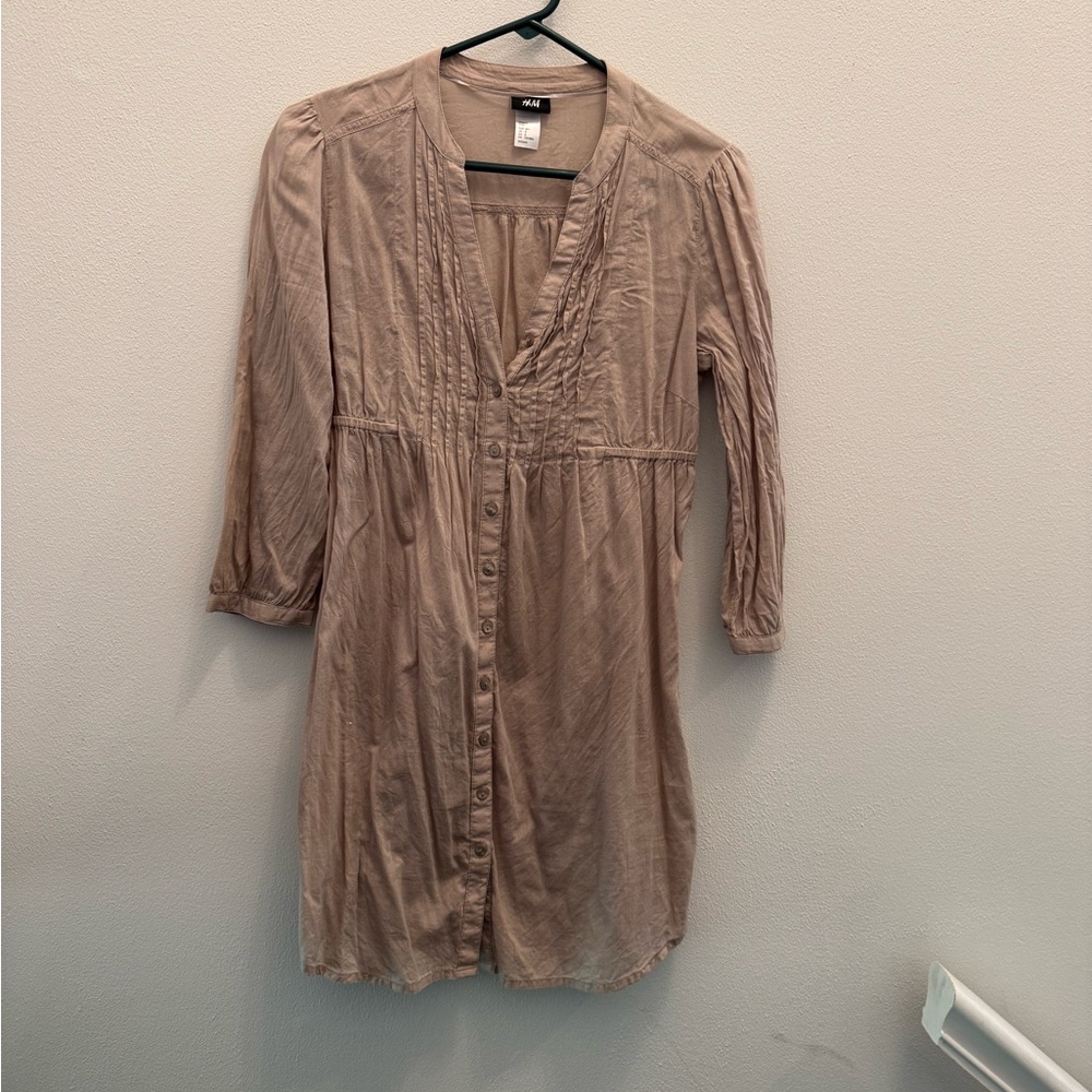 H&M Button-Down Tunic Blouse